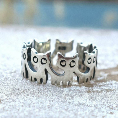 Кольцо Котики 92534