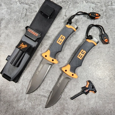 Нож тактический BEAR GRYLLS 902 ст.Aus8 (Gerber)  (Серейтор) 908908