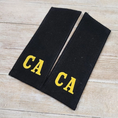 Погоны Советской Армии буквы СА СССР 16,5см (чёрный) 300743