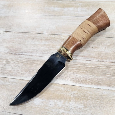 Нож Кайман ст.95х18 (орех/береста) (Русский Нож) РН31