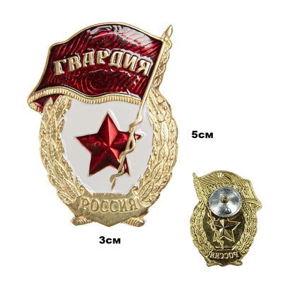Значок Гвардия Россия (обр.2024г.) (латунь) 20020771