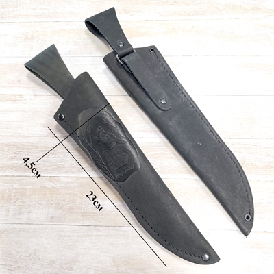 Чехол для ножа втыкушка Воющий Волк №4 (большие) с подвесом L-23см. (Зюрин) ЗЮР4 - фото 1358920