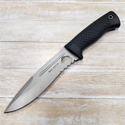 Нож Ёрш ст.AUS8 (резина) (Зюрин) ЗЮР9 - фото 1358929