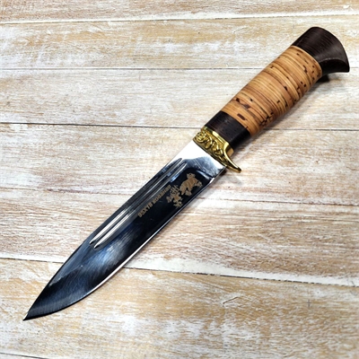 Нож Клык-1 ст.95х18 (орех/береста) (Зюрин) ЗЮР21 - фото 1359017