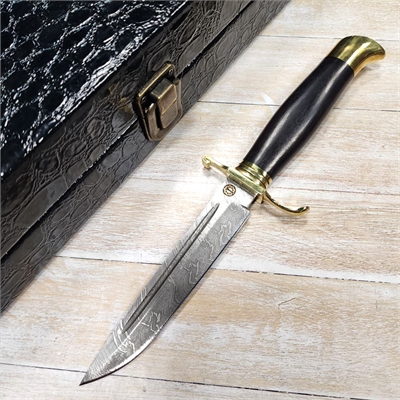 Нож Финка НКВД ст.Дамаск (венге) со шкатулкой (Самойлов) САМ006-1 - фото 1359158