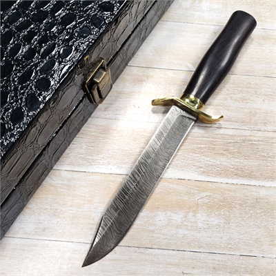 Нож НР-40 ст.Дамаск (венге) со шкатулкой (Самойлов) САМ003-1 - фото 1359164