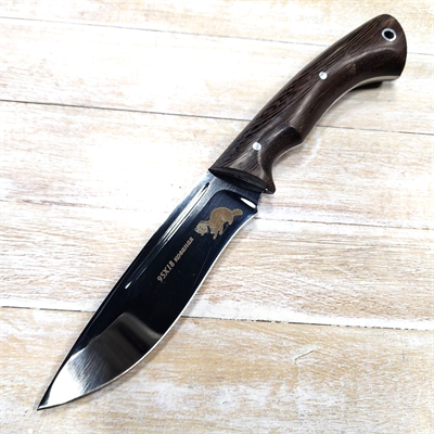 Нож Куница ст.95х18 (венге) (Зюрин) ЗЮР47 - фото 1359174