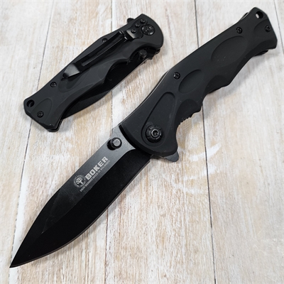 Нож складной B048 ст.440C (Boker) (чёрный) 570481 - фото 1359298