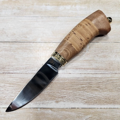 Нож Колибри ст.95х18 (орех/береста) (Русский Нож) РН35