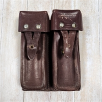 Подсумок для АПС на 4 магазина, коричневая кожа (оригинал СССР) 791197