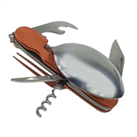 Набор походный Ложка Вилка Нож (складной)  6 в 1 Армия 152154