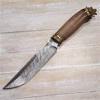 Нож Кадет (литьё) ст.Дамаск (венге) (Самойлов) САМ035