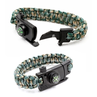 Браслет для выживания Турист с ножом 3 в 1 с компасом PF-PD-03S