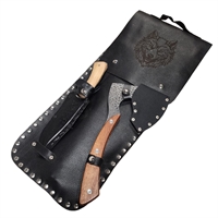 Набор шашлычный Колчан Волк кожа г. Кизляр НФ-014