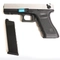 Пистолет страйкбольный WE Glock-18 Gen.4 Silver (Green Gas) + накладки кал.6мм WE-G002B-SV