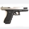 Пистолет страйкбольный WE Glock-18 Gen.4 Silver (Green Gas) + накладки кал.6мм WE-G002B-SV