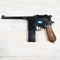 Пистолет страйкбольный WE Mauser 712 Black (Green Gas) + кобура кал.6мм WE-712-BK-SP