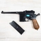 Пистолет страйкбольный WE Mauser 712 Black (Green Gas) + кобура кал.6мм WE-712-BK-SP