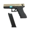 Пистолет страйкбольный WE Glock-18 Gen.3 Bronz (Green Gas) гравировка кал.6мм WE-G002BOX-FP