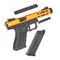 Пистолет страйкбольный WE Galaxy GBB Gold (Green Gas) кал.6мм WE-GX01-GD