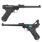 Пистолет страйкбольный WE Luger P08 8” Black (Green Gas) кал.6мм WE-P003 / GP403