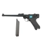 Пистолет страйкбольный WE Luger P08 8” Black (Green Gas) кал.6мм WE-P003 / GP403