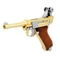 Пистолет страйкбольный WE Luger P08 4” Gold (Green Gas) кал.6мм WE-P007